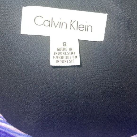 Calvin Klein Women Purple Zipper Detail Sheath Dress size 8 - Picture 10 of 12